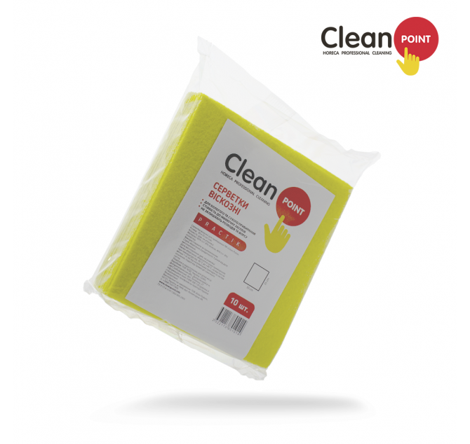 Серветки для прибирання універсальні Clean Point PRO жовті