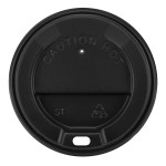 Кришка до стакану паперового чорна Д75 50 шт/пач