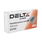 Скоби №24/6 1000шт Delta by Axent срібні